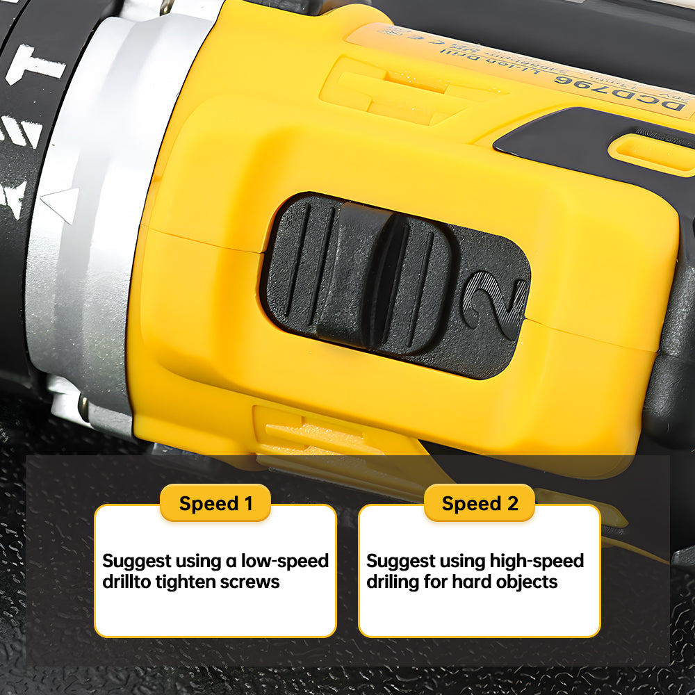 Dewalt DCD796 Cordless Brushless Impact Drill Brushless Drill Multifunctional Rechargeable Portable 20V Battery Power Tools