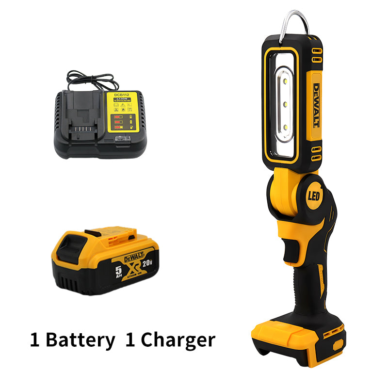 Dewalt Work Light LED Lighting 20V Battery 90 Degree Foldable Flashlight Multifunctional Household Handheld Emergency Light