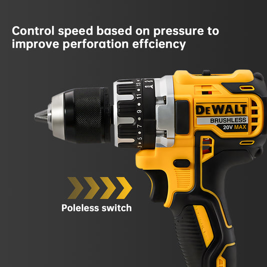 Dewalt DCD796 Cordless Brushless Impact Drill Brushless Drill Multifunctional Rechargeable Portable 20V Battery Power Tools