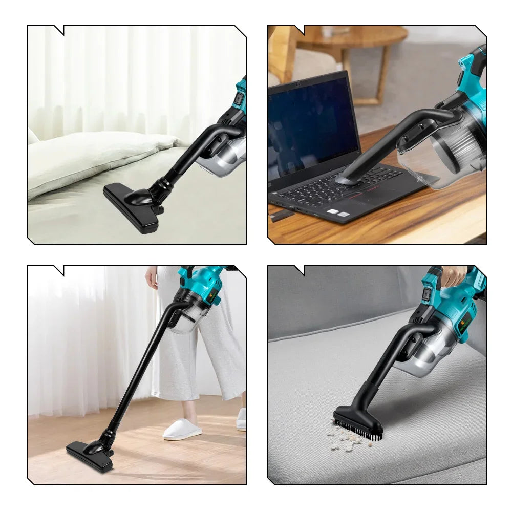 Electric Vacuum Cleaner Cordless Portable Efficient Household Industrial Construction Clean Tools For Makita 18V Battery