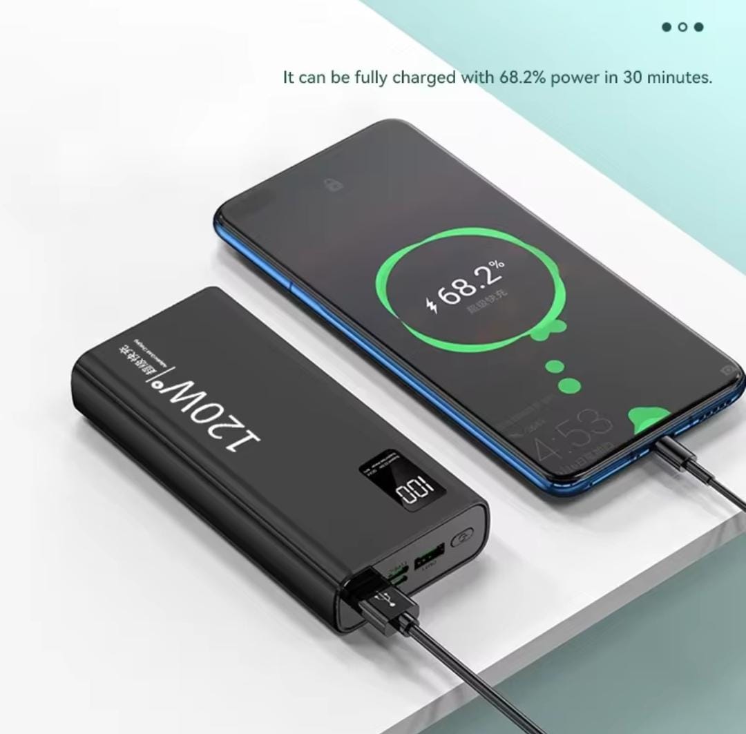 Xiaomi 120W High Capacity Power Bank 50000mAh Fast Charging Powerbank Portable Battery Charger For iPhone and Android