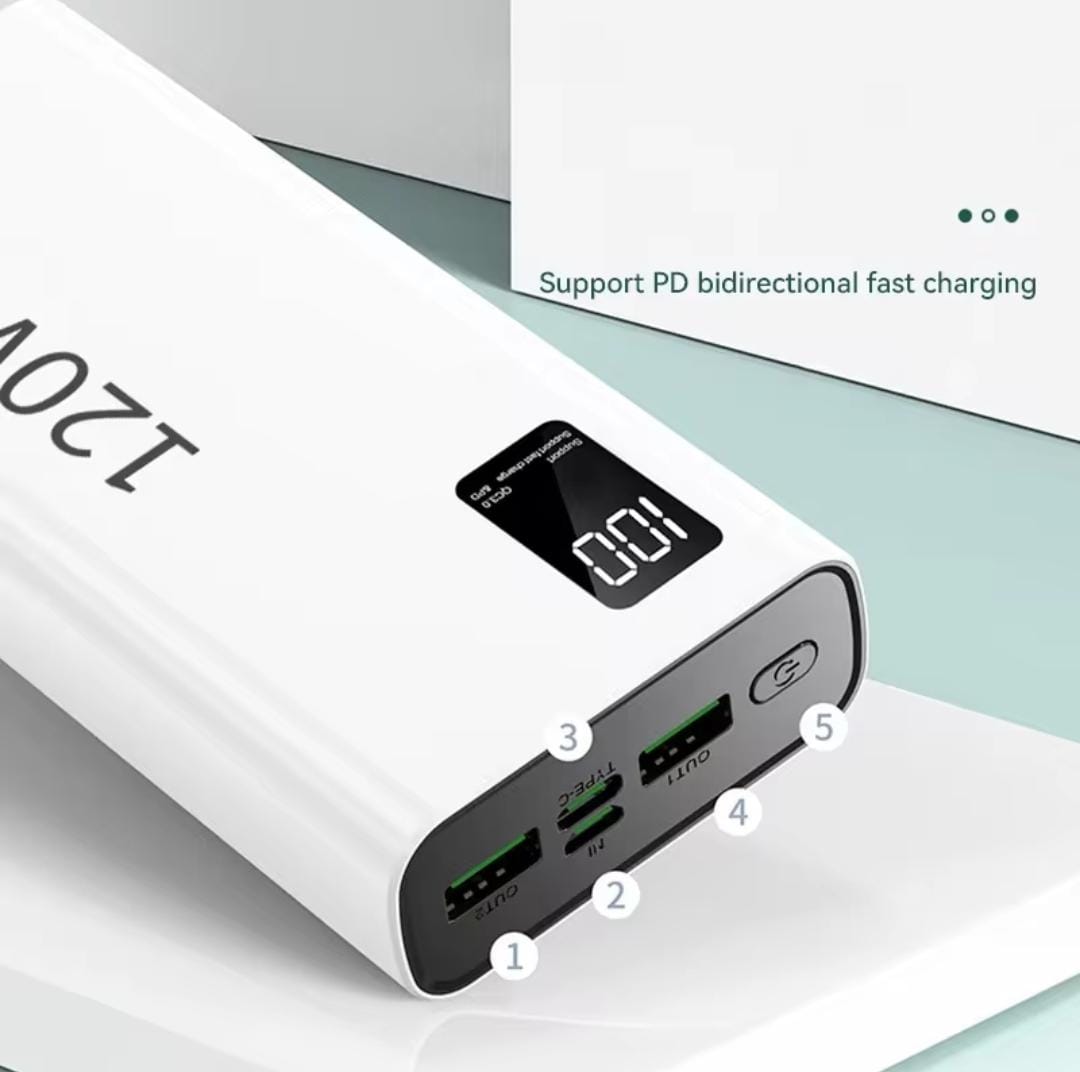 Xiaomi 120W High Capacity Power Bank 50000mAh Fast Charging Powerbank Portable Battery Charger For iPhone and Android