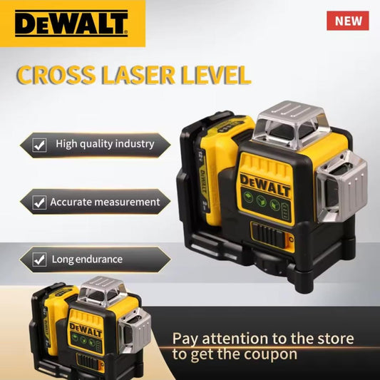 Dewalt Laser Level DW089LG Self Levelling 12 Lines 3*360 Degrees Green Beam Laser Rechargeable