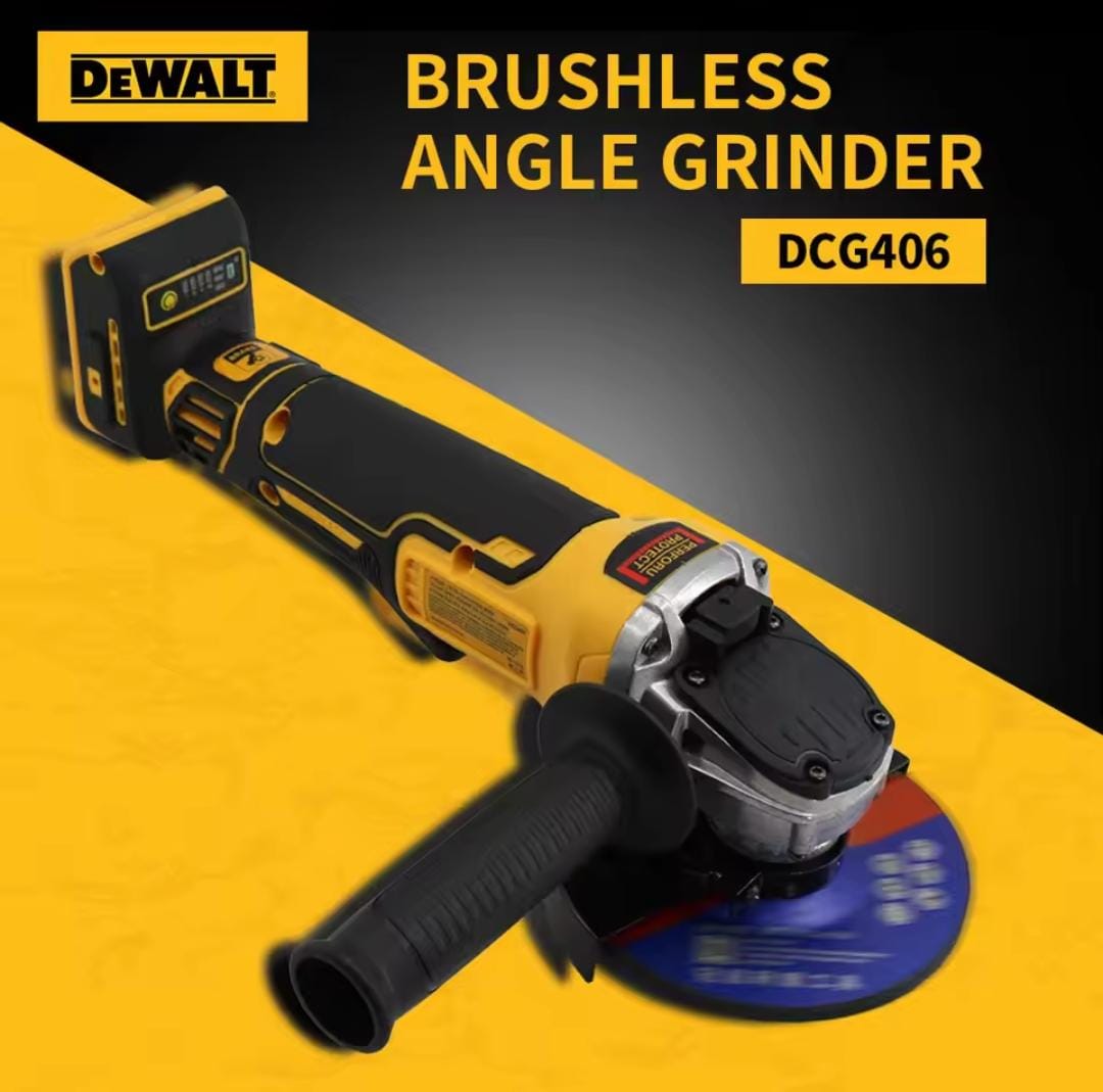 DEWALT DCG406 Kit 100/125MM 20V Angle Grinder Brushless Maglev Metal Cutting Charging Angle Grinder