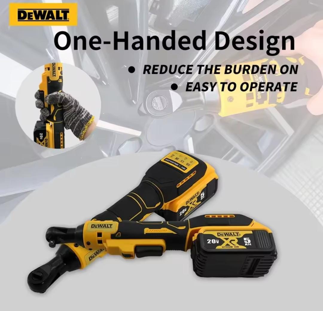 DEWALT DCF512 Ratchet Right Angle Wrench Variable Speed Brushless Power Wrench LED light Cordless 20V Battery Power Tools