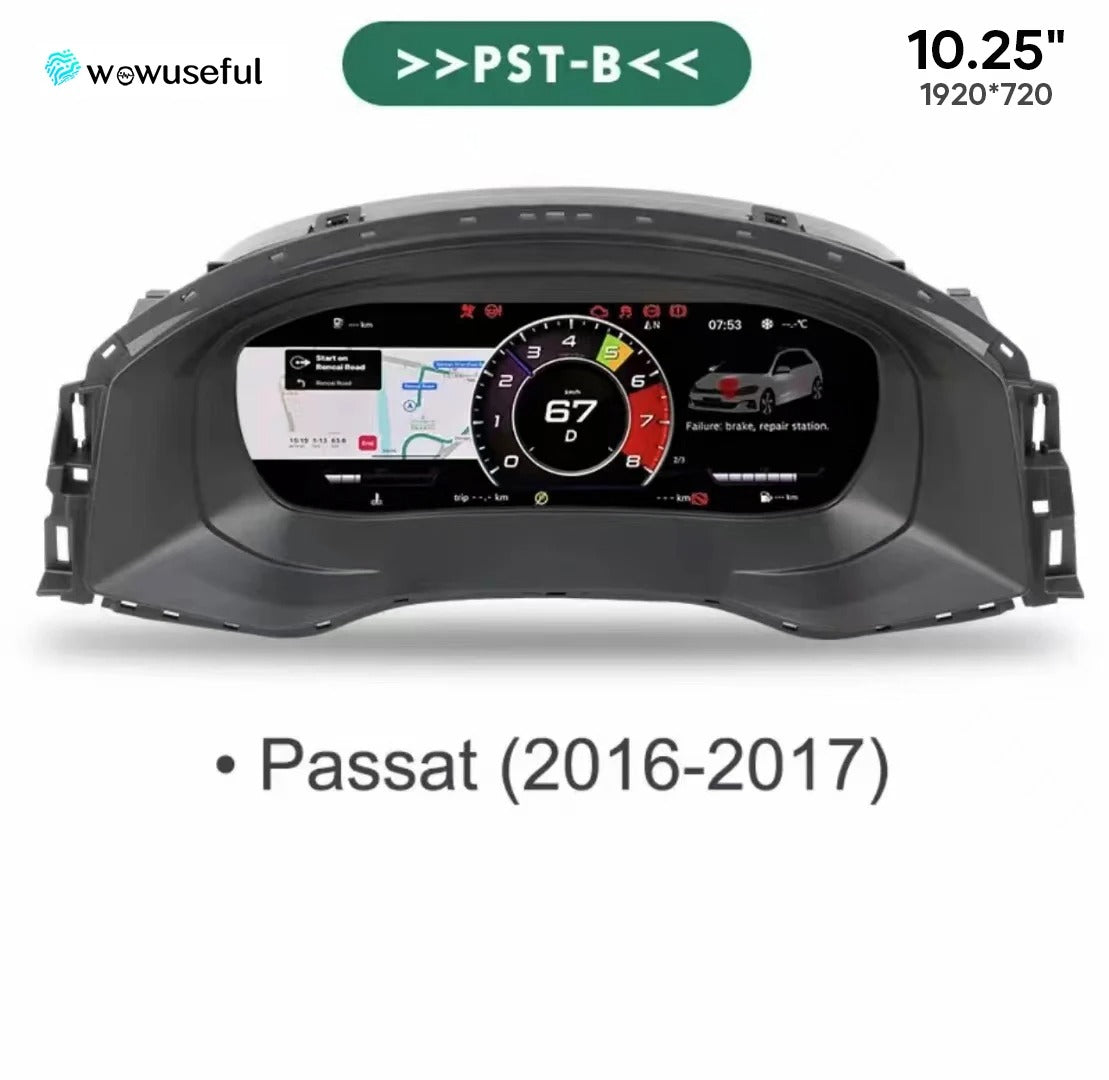 12.3'' Digital Dashboard Cluster For VW CC Scirocco Jetta 4 Golf 6 MK7 Passat B8 B6 7 Variant virtual Instrument Paneel Cockpit