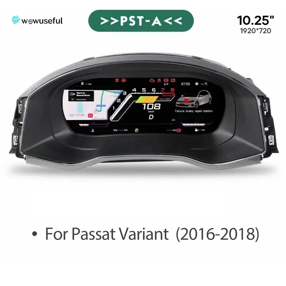 12.3'' Digital Dashboard Cluster For VW CC Scirocco Jetta 4 Golf 6 MK7 Passat B8 B6 7 Variant virtual Instrument Paneel Cockpit