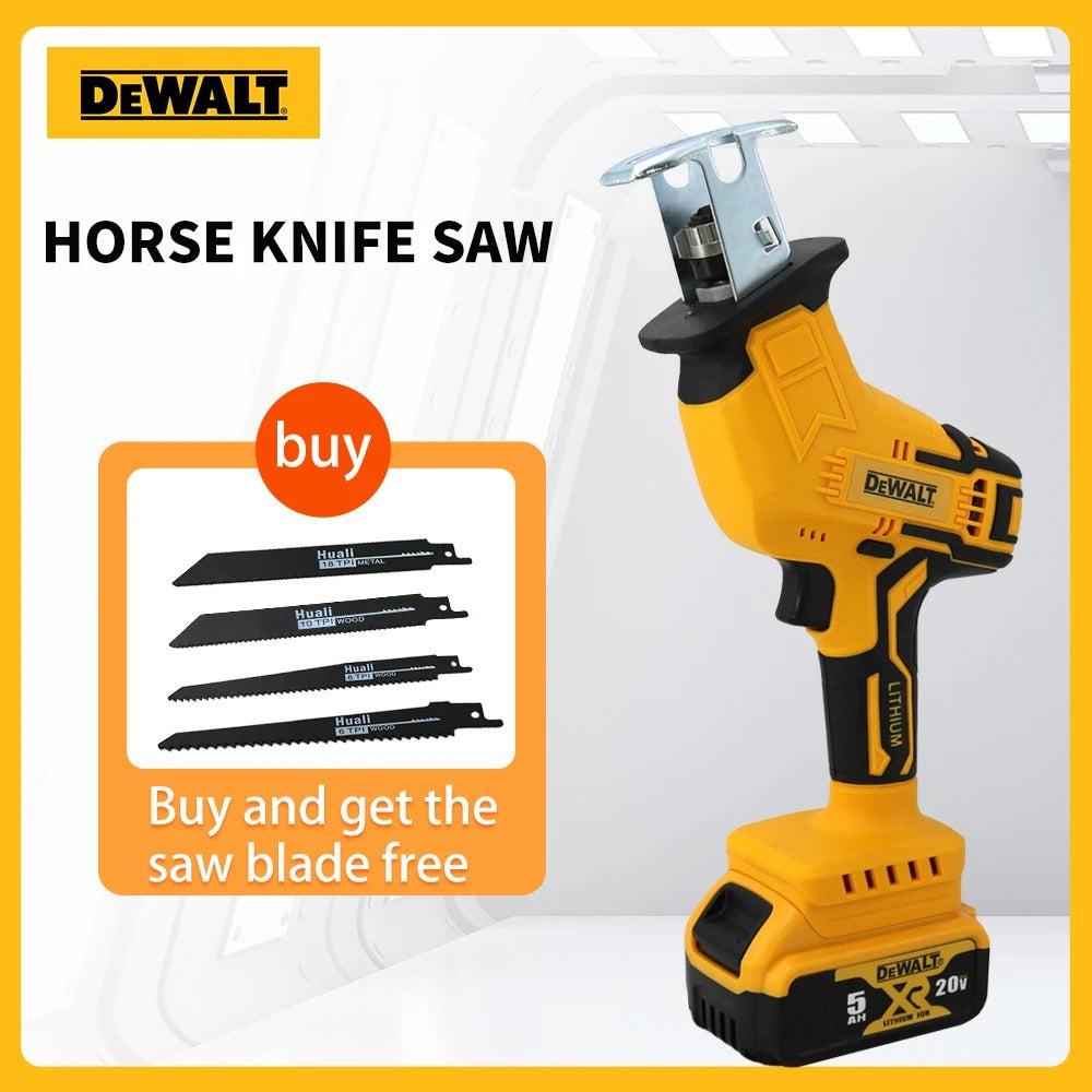 Dewalt Brushless Cordless Electric Reciprocating Saw for Wood / Metal Cutting with 4pcs Blades 20V Battery Portable Power Tool