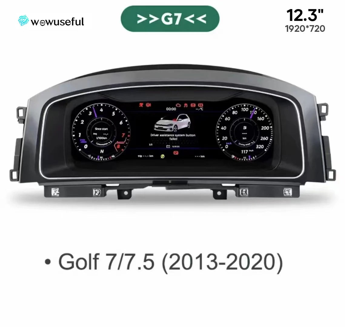 12.3'' Digital Dashboard Cluster For VW CC Scirocco Jetta 4 Golf 6 MK7 Passat B8 B6 7 Variant virtual Instrument Paneel Cockpit